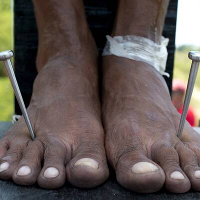 Blutiges Spektakel am Karfreitag