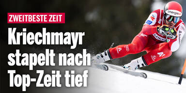 Kriechmayr stapelt nach Top-Trainingszeit tief
