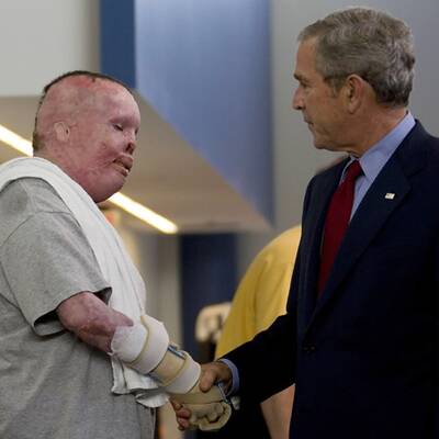 Bush besuchte Kriegsversehrte in San Antonio