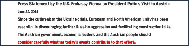 Putin verspricht in Wien Frieden