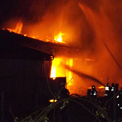 Schnapsbrennerei  abgebrannt