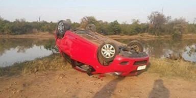 Kuriose Safari: Elefant dreht Touri-Auto um