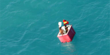 Schiffbrüchige überlebten 25 Tage in Kühlbox