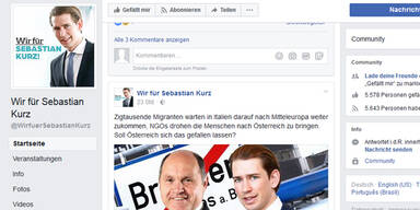 &Ouml;VP will Kurz-Fan-Seite l&ouml;schen lassen