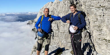 Kurz und Jan&scaron;a erklimmen Triglav-Nordwand