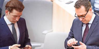 "Du spielst unehrlich": So heftig stritten Kurz und Strache per SMS