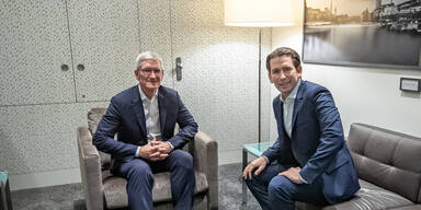 Kurz traf Tim Cook: Apple schafft 300 Jobs in &Ouml;sterreich
