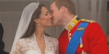 Hochzeitskuss Prinz William Kate Middleton