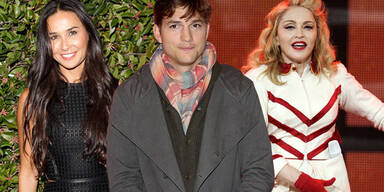 Demi Moore, Ashton Kutcher, Madonna