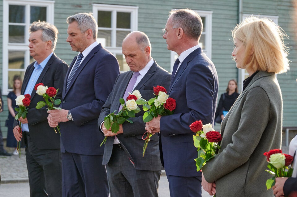 Selbstkritisch: Gedenken am Areal des früheren KZ Gusen