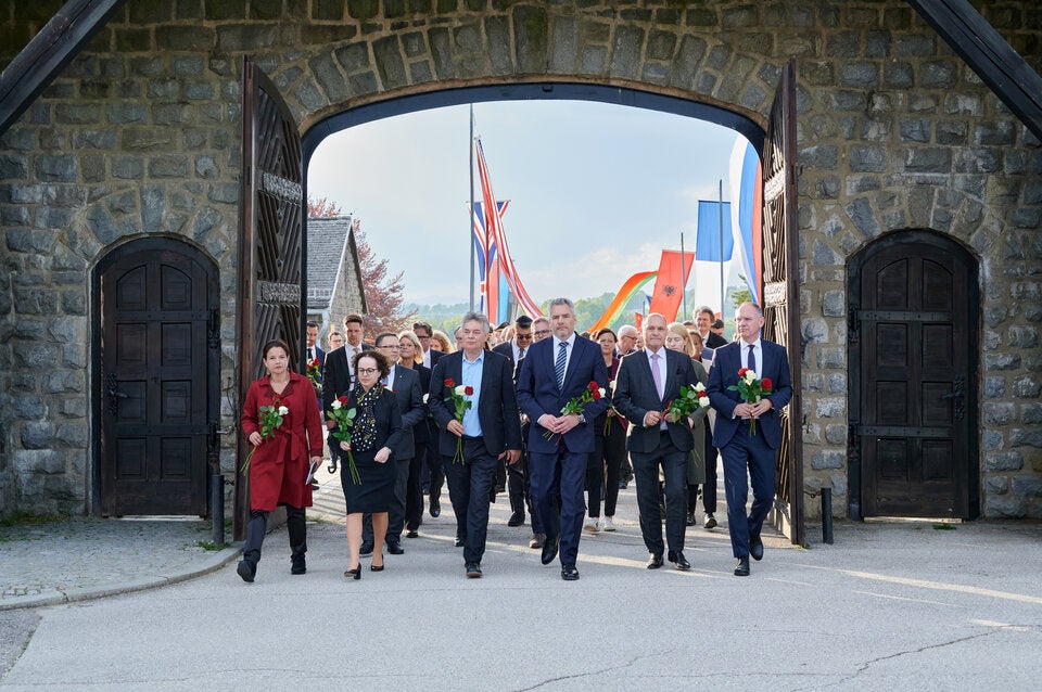 Selbstkritisch: Gedenken am Areal des früheren KZ Gusen