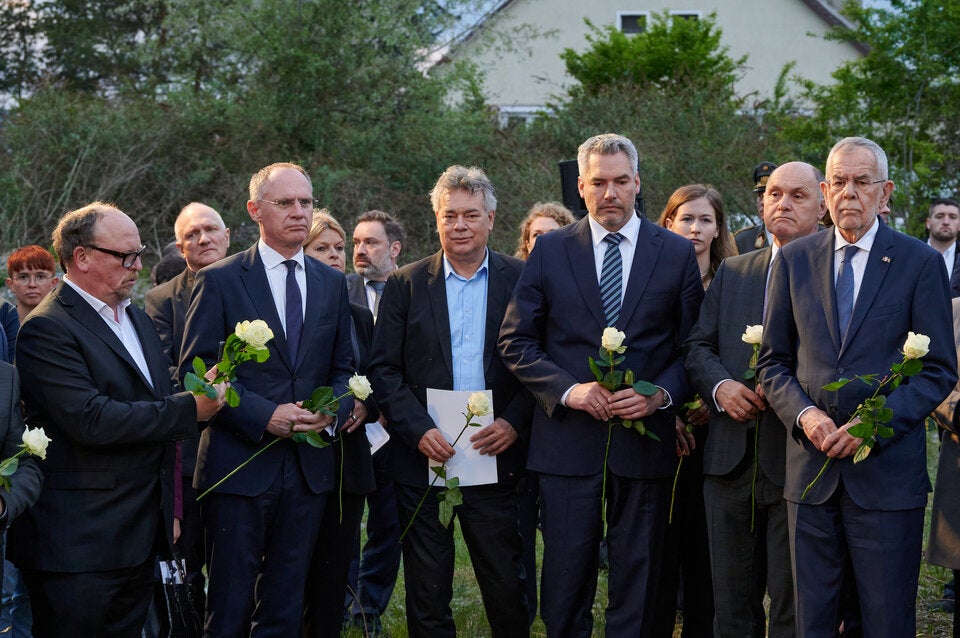 Selbstkritisch: Gedenken am Areal des früheren KZ Gusen