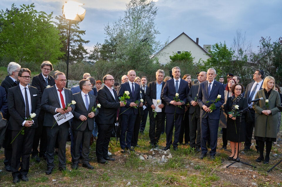 Selbstkritisch: Gedenken am Areal des früheren KZ Gusen