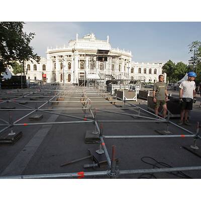 Life Ball 2009: Aufbau hat begonnen