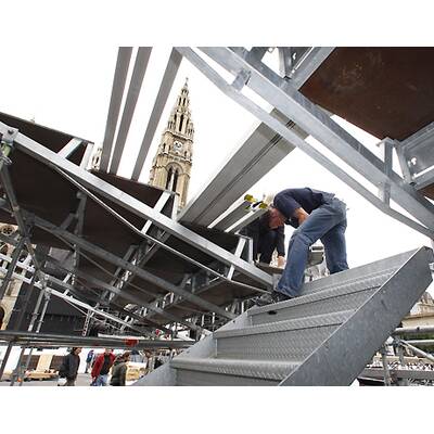 Life Ball 2009: Aufbau hat begonnen