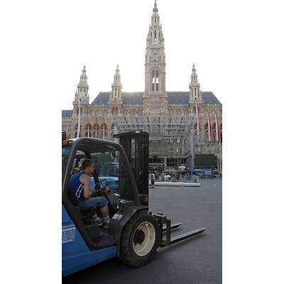 Life Ball 2009: Aufbau hat begonnen