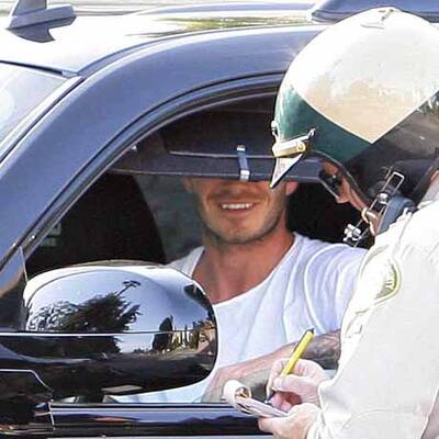 Verkehrssünder: Strafzettel für David Beckham