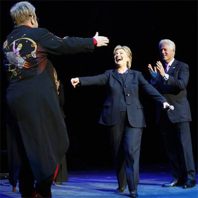 Elton John singt für Hillary Clinton