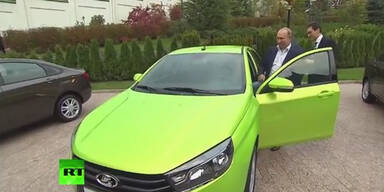 Putin bei Autotest zu schnell unterwegs