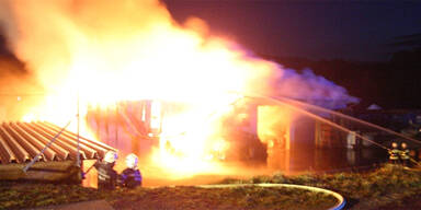 Mega-Lagerhallenbrand in der Steiermark
