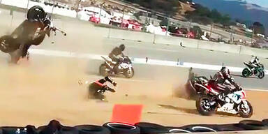 Zwei Tote nach Massen-Crash in Laguna Seca