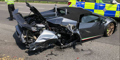 300.000-Euro-Lambo nach 20 Minuten zerstört