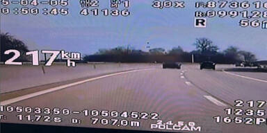 206 km/h - Foto zeigt irre Verfolgungsjagd mit Lambo-Raser