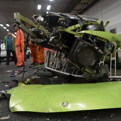 Crash mit Supersportwagen