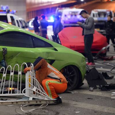 Crash mit Supersportwagen