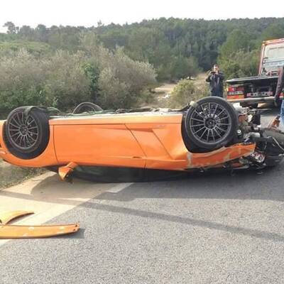 Unfall mit Gallardo Bicolore