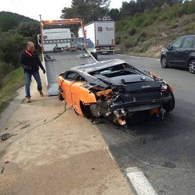 Unfall mit Gallardo Bicolore