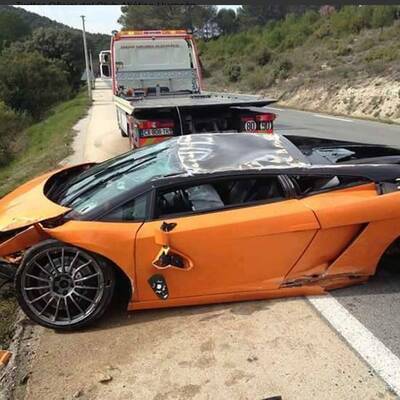 Unfall mit Gallardo Bicolore