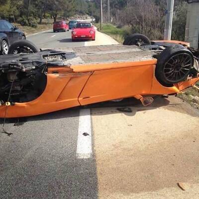 Unfall mit Gallardo Bicolore