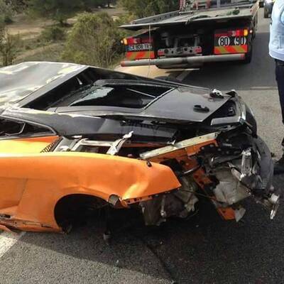 Unfall mit Gallardo Bicolore