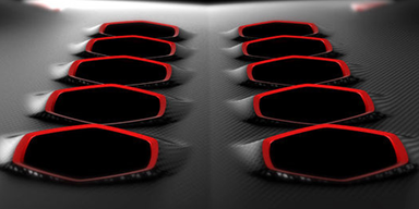 Kohlefaser-Flunder von Lamborghini in Paris