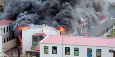 Tumulte im Flüchtlingslager auf Lampedusa