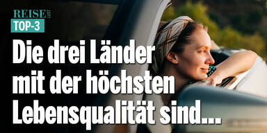Die drei Länder mit der höchsten Lebensqualität weltweit sind...