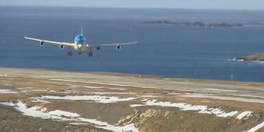 Perfekte Landung trotz Mega-Windb&ouml;en
