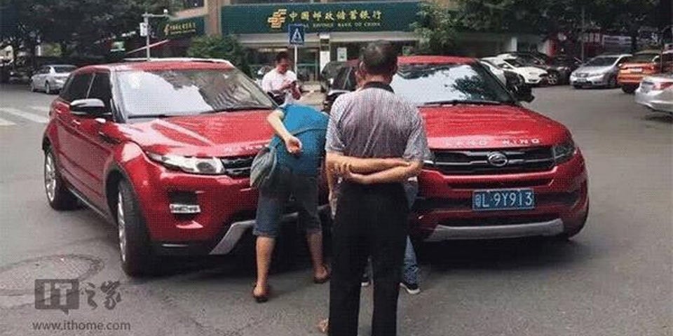 Dreister China-Klon rammt echten Evoque