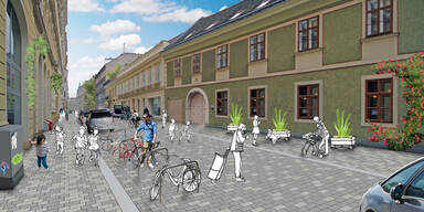 Umbau f&uuml;r neue Begegnungszone startet