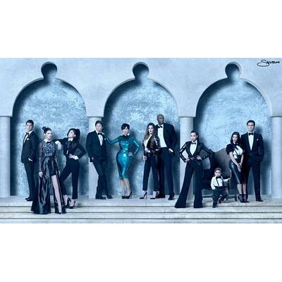 Die Kardashians und ihre übertriebene Weihnachtskarte