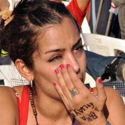 Larissa weinte bei Paraguays WM-Out