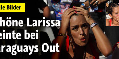 Schöne Larissa weinte bei Paraguays Out