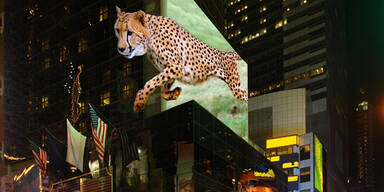 Riesige 3D-Outdoor-Displays dank Laser