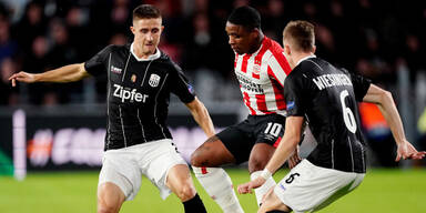 0:0 - LASK erobert Remis bei Eindhoven