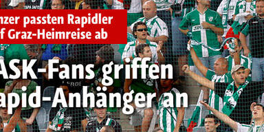LASK-Anhänger verprügeln Rapid-Fans