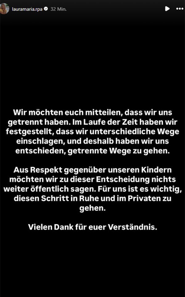 Liebes-Aus! Laura und Pietro Lombardi haben sich getrennt