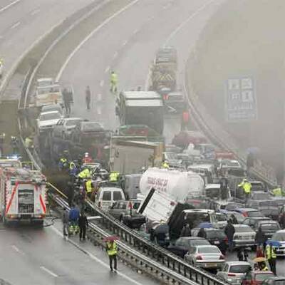 Massenkarambolage auf Schweizer Autobahn