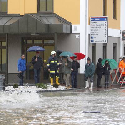 Lavamünd steht unter Wasser