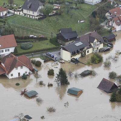 Lavamünd steht unter Wasser